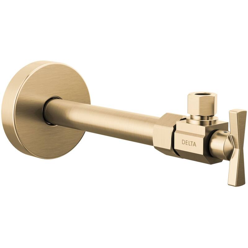 Delta DT022203 Angled Supply Stop Valve with Dial Handle - Champagne Bronze