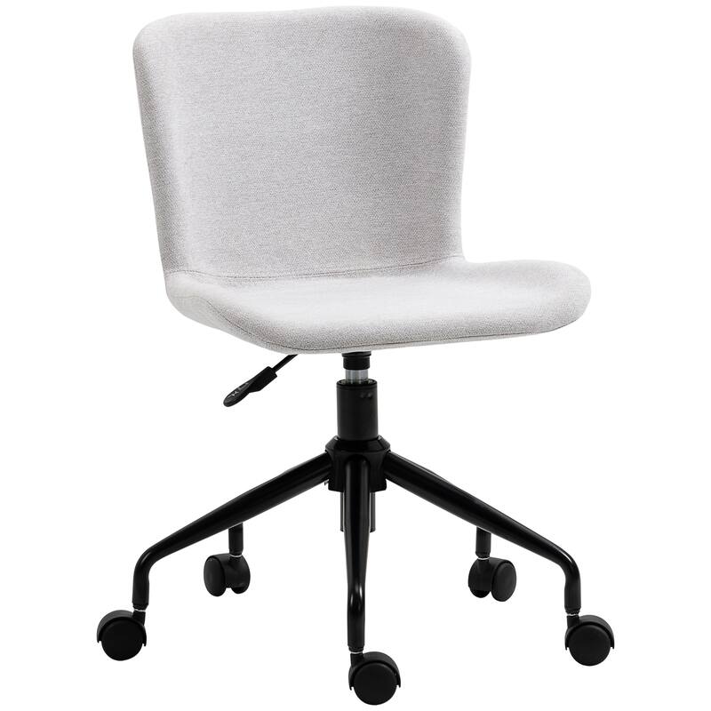 Vinsetto Home Office Chair, Swivel Task Chair with Adjustable Height, Armless