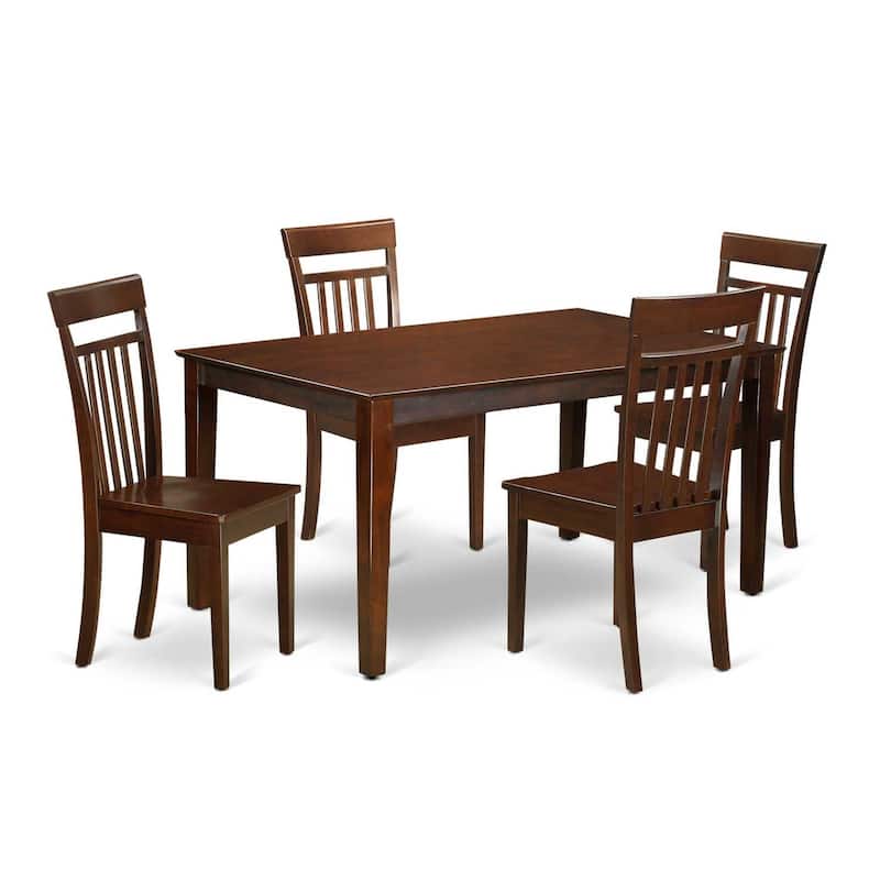 African Adventure Dining Set - Table & 4 Kitchen Chairs - Modern Style