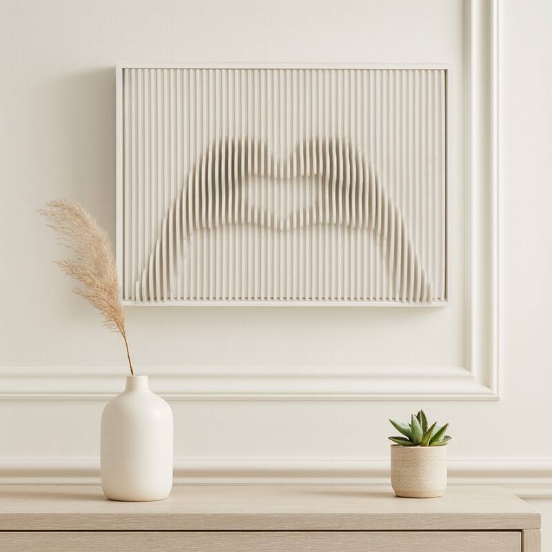 Glass Wall Art Decor Artistic Dimensional Shadow Box Home Decor