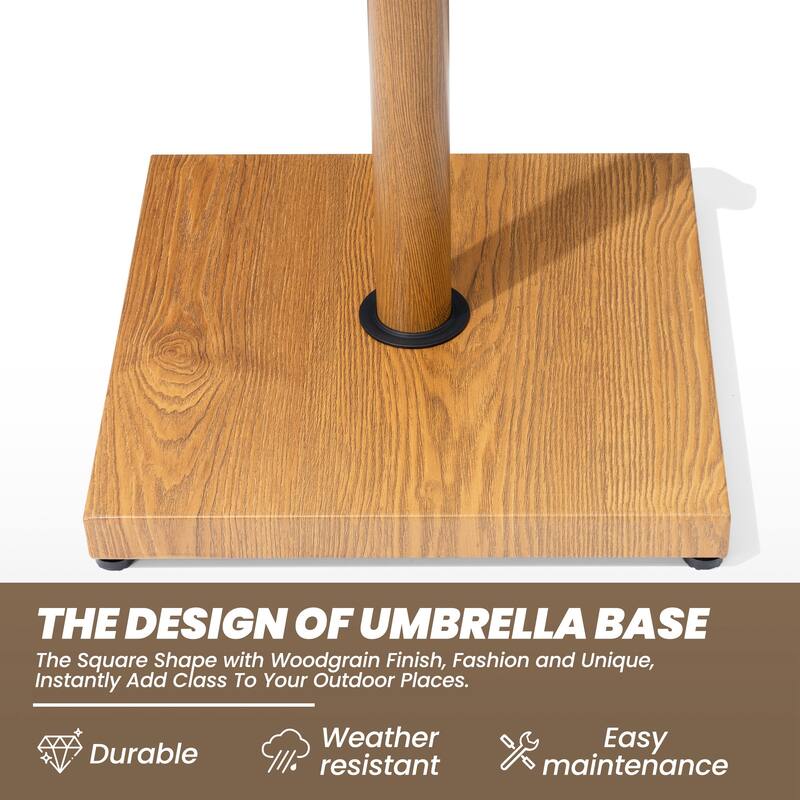 42lbs Outdoor Square Concrete Free Standing Patio Market Umbrella Base