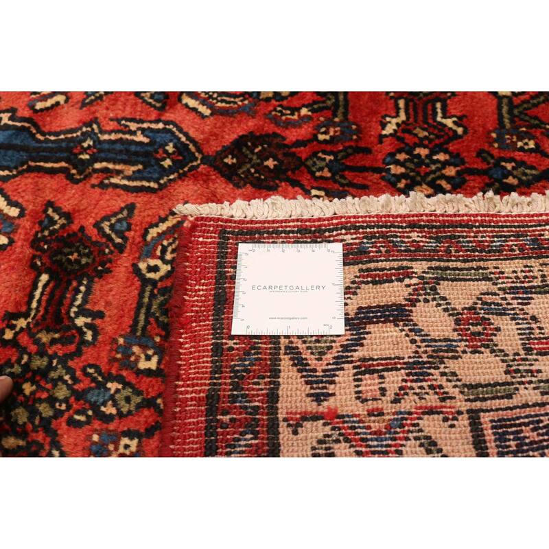 ECARPETGALLERY Hand-knotted Andelz Red Wool Rug - 4'2 x 6'7
