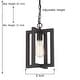 preview thumbnail 25 of 23, Modern Farmhouse 1-light Geometric Kitchen Island Pendant Lighting - 8 in. D