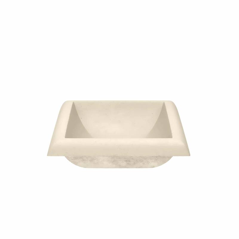 Montecito NativeStone and Concrete Drop-in Bathroom Sink - 21.5" x 15.5" x 5.25"
