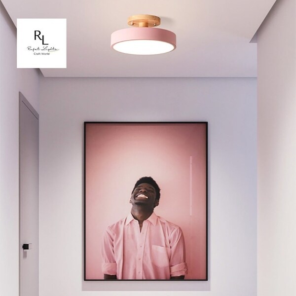 Pink ceiling light shade on sale