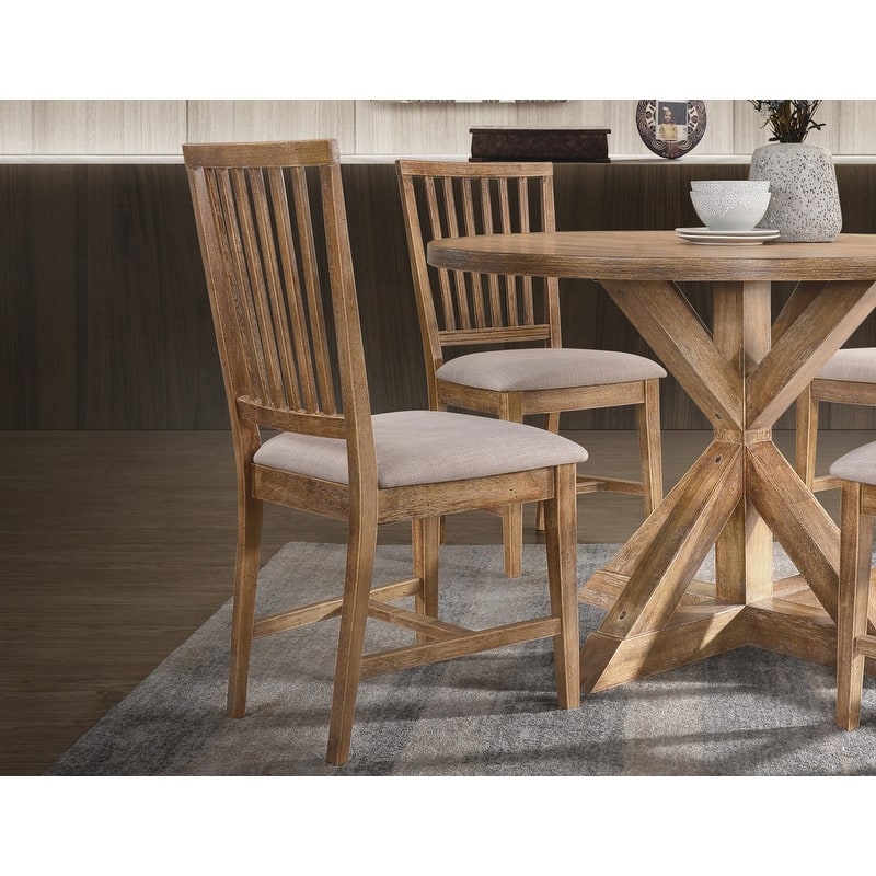 Best Master Furniture Slat High Back Dining Side Chairs (Set of 2)