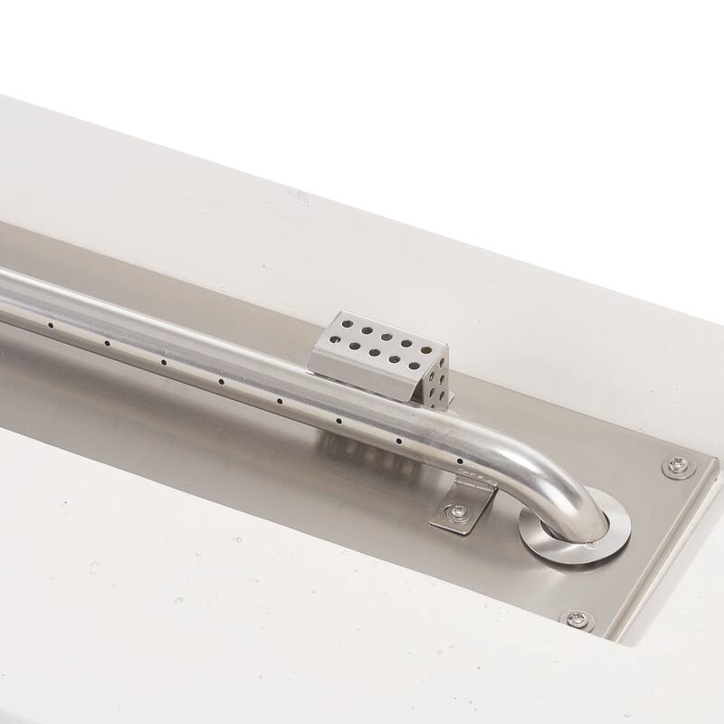 Aidan Outdoor 40,000 BTU Lightweight Concrete Rectangular Fire Pit (No Tank Holder) by Christopher Knight Home