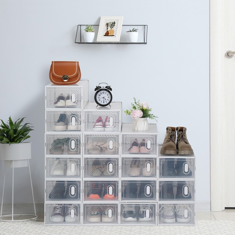 https://ak1.ostkcdn.com/images/products/is/images/direct/d465684d510b6e0e81721da6a05ad80f4cf8d4ca/Clear-Plastic-Stackable-Shoe-Storage-Boxes-%28Set-of-18-12-6-%29.jpg