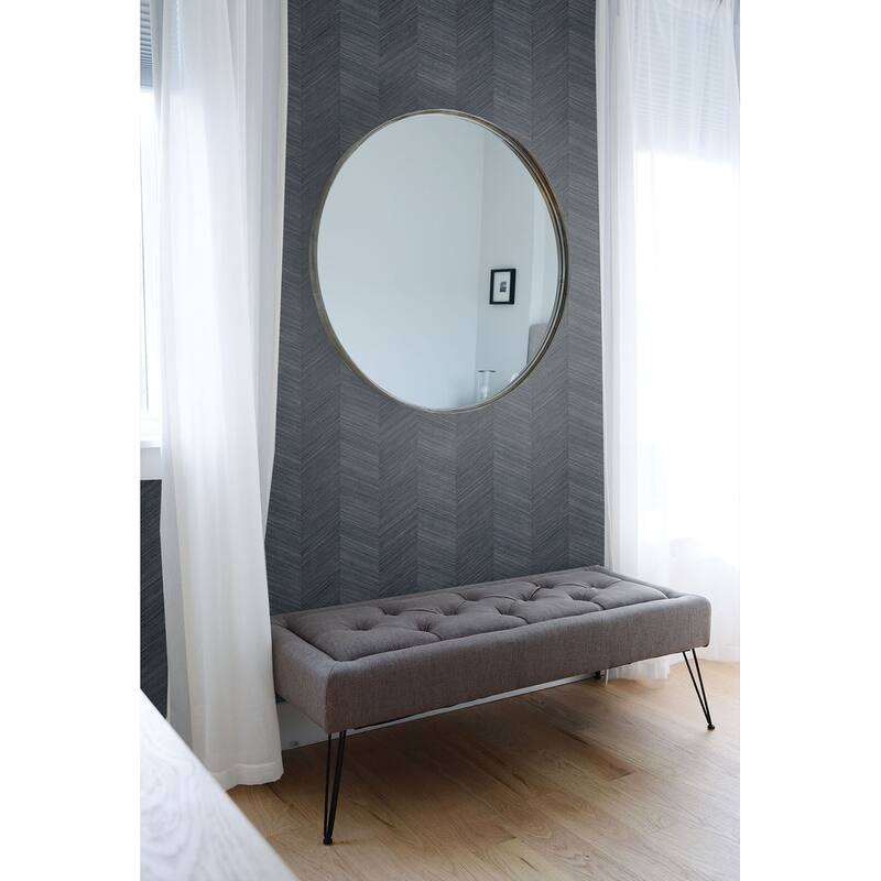 Seabrook Designs Chevy Hemp Embossed Vinyl Unpasted Wallpaper