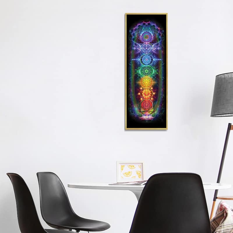 iCanvas "Chakras" by Jumbie Framed Canvas Print