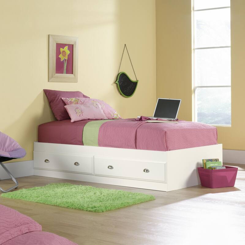 Twin Storage Bed with Drawers - Modern Style Platform Bed Frame - Under Bed Storage Solution