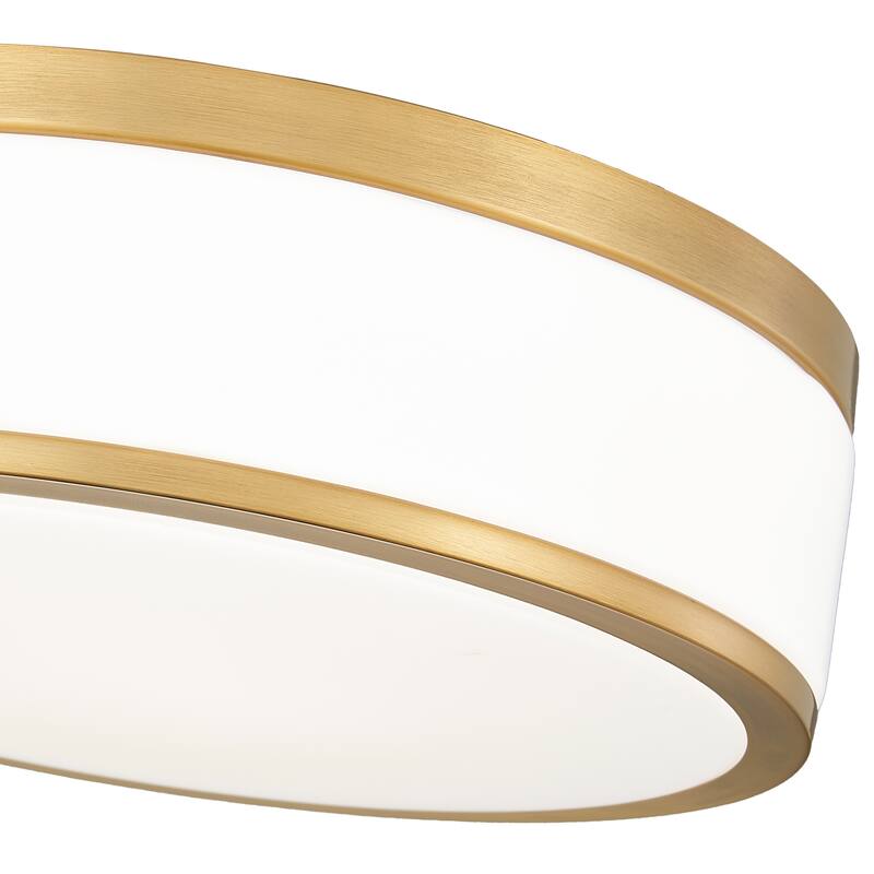 Ballord 1 Light Flush Mount in Modern Gold