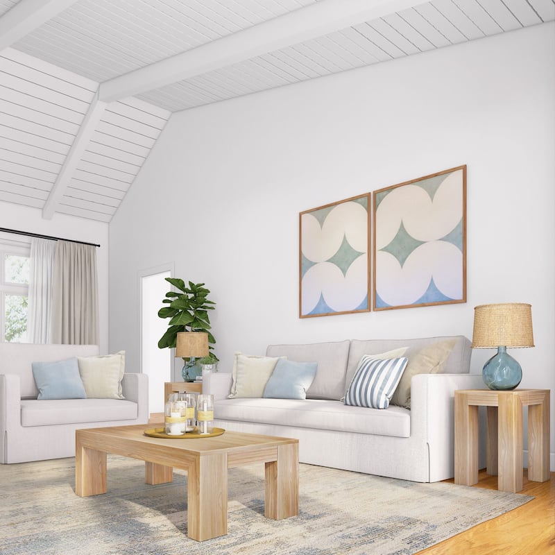 Plank and Beam Modern Rectangular Coffee Table - 48" x 24"