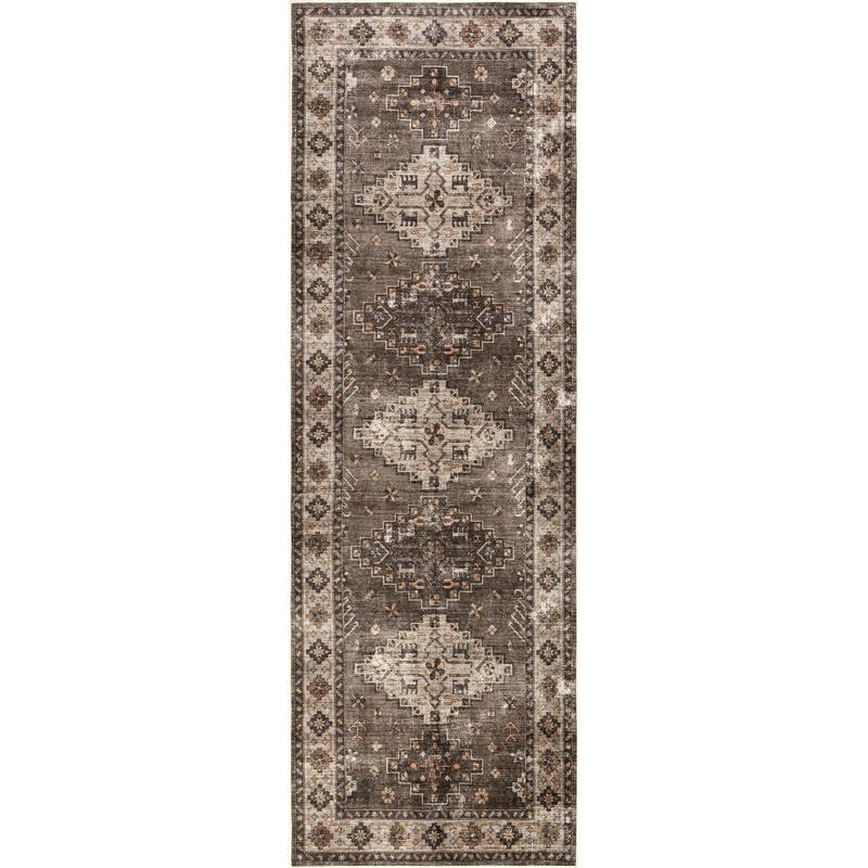 Barbary Distressed Machine Washable Area Rug