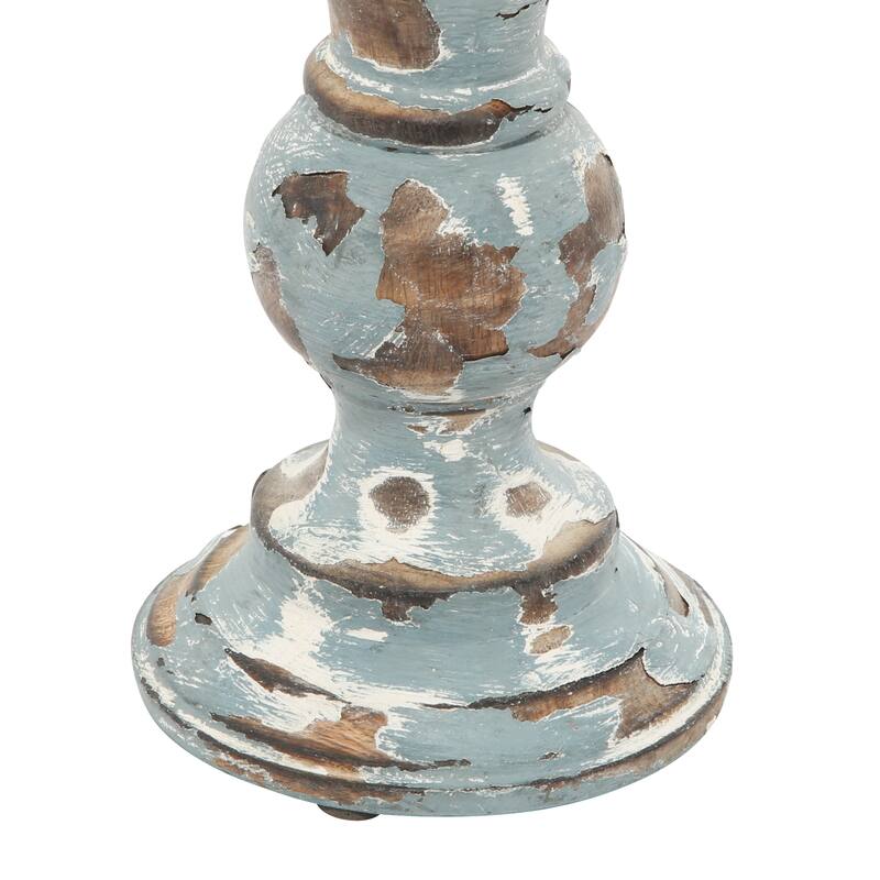 Wood Country Cottage Candle Holder (Set of 3)