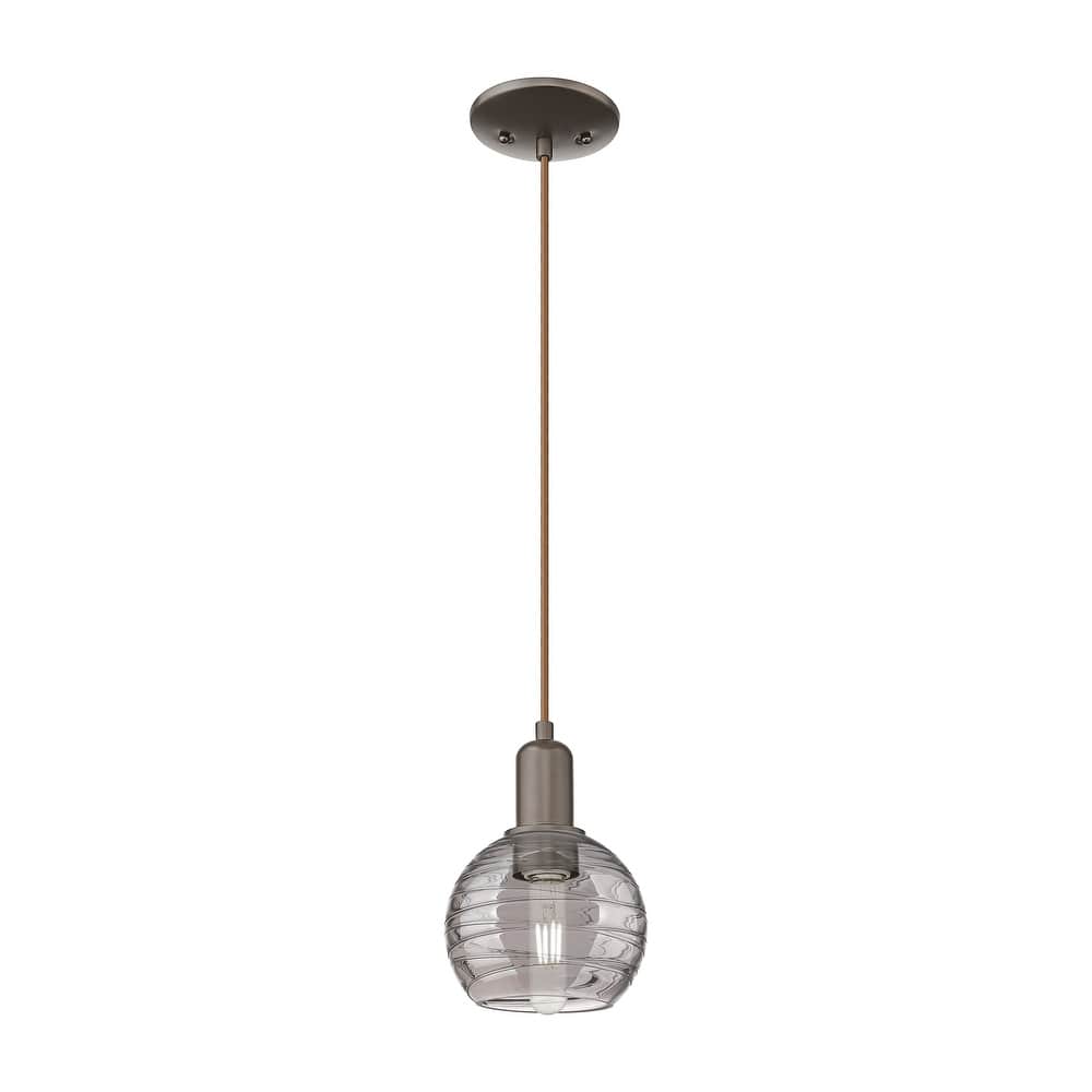 Innovations Lighting Downtown Urban - Athens Deco Swirl - 1 Light 6" Cord Hung Mini Pendant