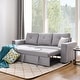 preview thumbnail 6 of 7, Reversible Pull out Sleeper L-Shaped Sectional Storage Sofa Bed