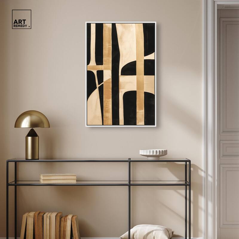Noir and Gold I Canvas by Art Remedy