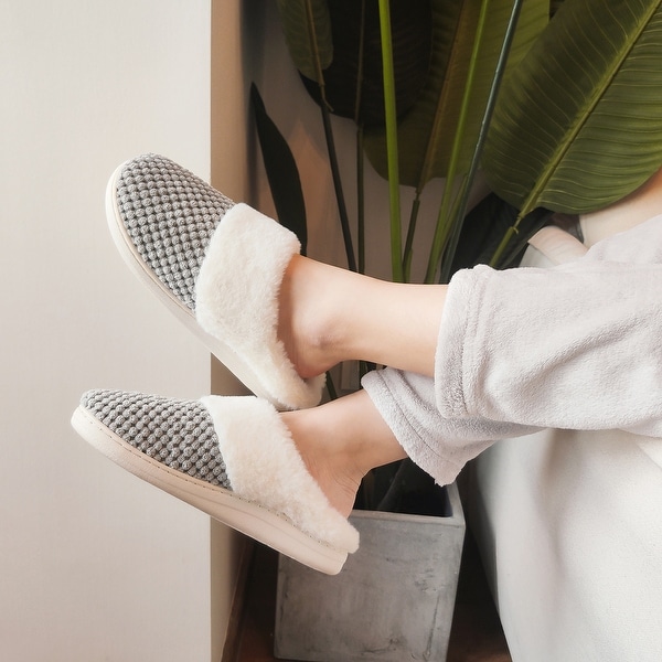 memory foam slip on slippers