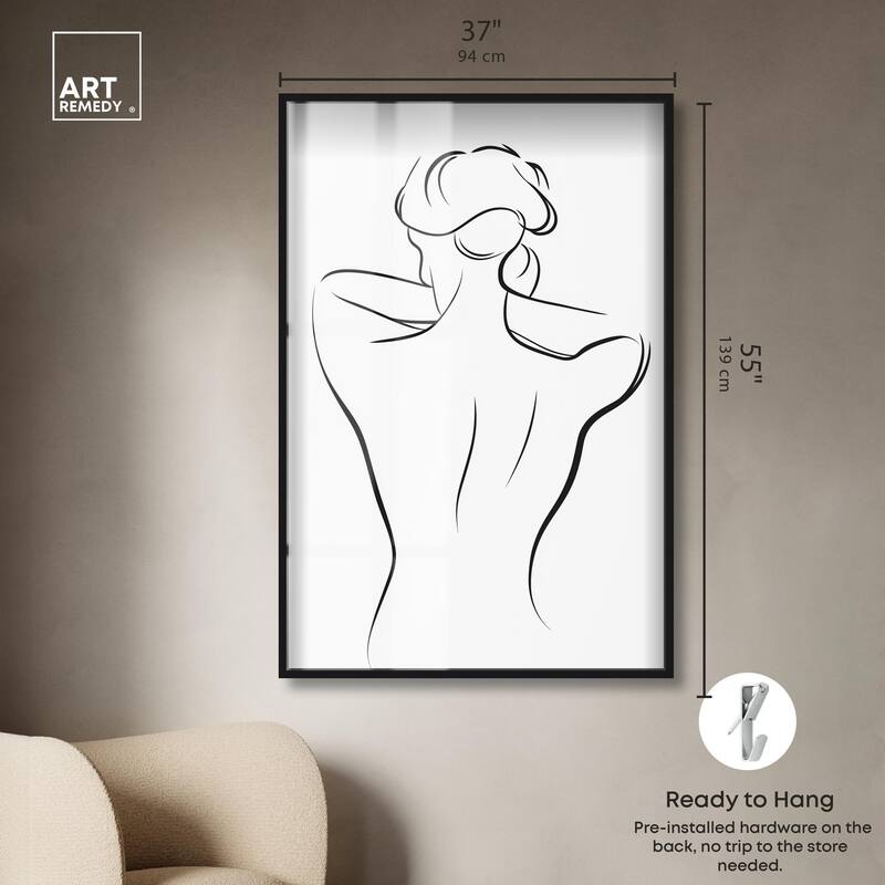 Woman in Contour II Shadowbox by Art Remedy