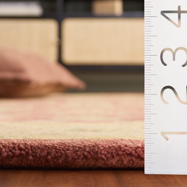 dimension image slide 6 of 8, SAFAVIEH Handmade Antiquity Izora Traditional Oriental Wool Rug