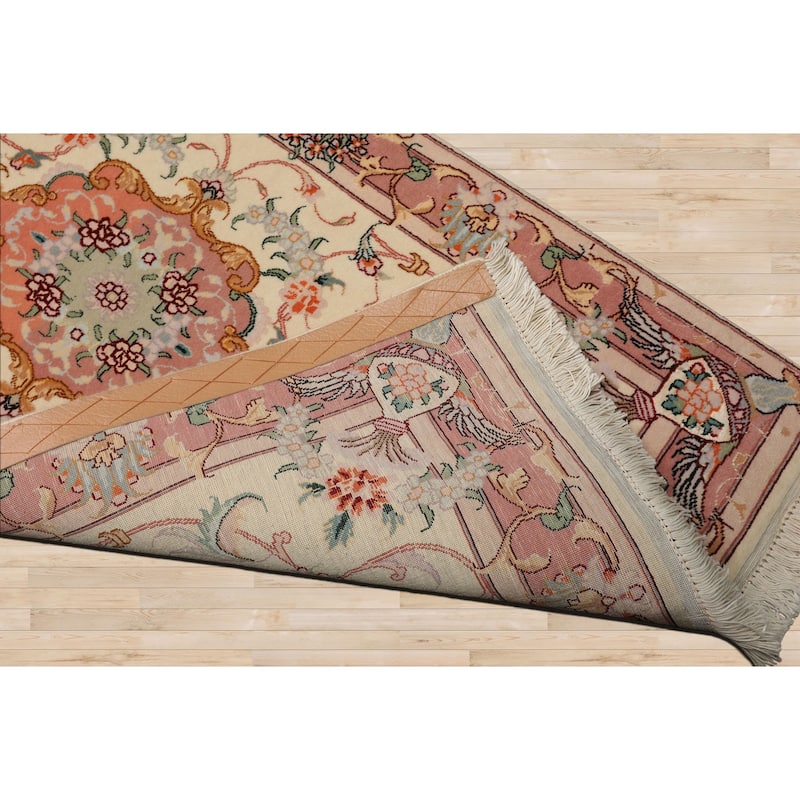 2'2''x4 Hand Knotted Wool Ivory Traditional 250 KPSI Rug - 2' 2'' x 4'