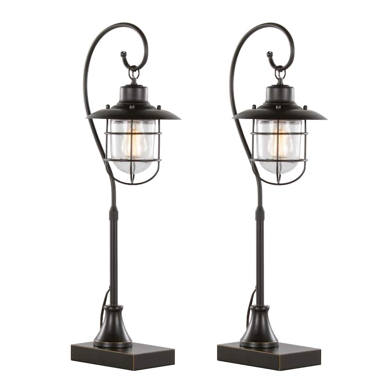 The Gray Barn Tyr 33" Metal Task Lamp (Set of 2)
