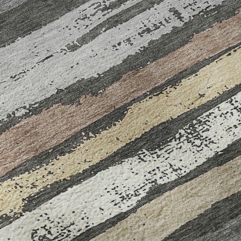 Premium Washable Super Soft Stripe Mayfield Rug