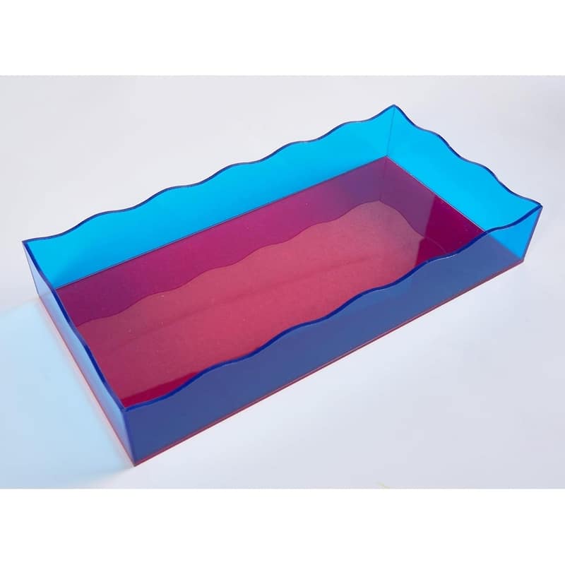 Urban Lifestyle Modern Decorative Serving & Organizer Tray - Red