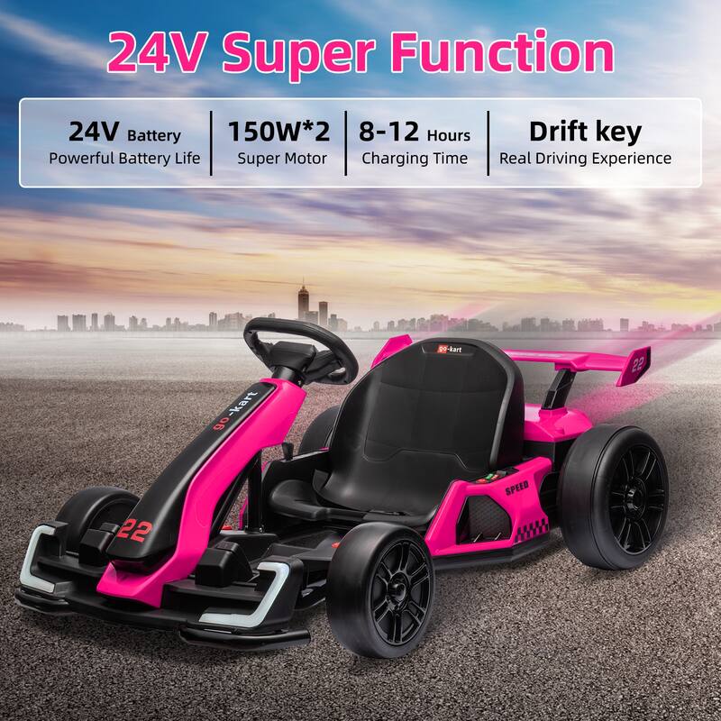 24V Kids Electric Drift Kart Ride on Toy for Kids