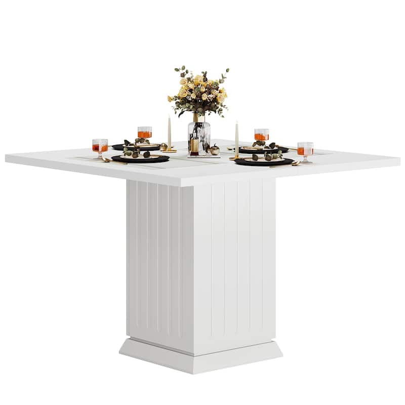 Modern Wood Square Dining Table for Kitchen Dining Room