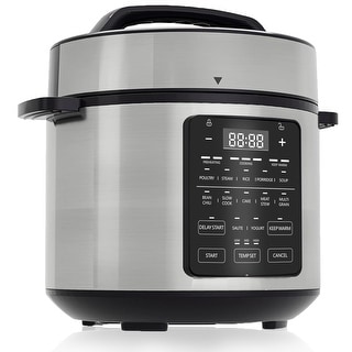 Electric Pressure Cooker, Upgraded 6 Quart/8 Quart 12-in-1 Multicooker, Stainless Steel Slow Cooker, Rice Cooker, Steamer, Sauté