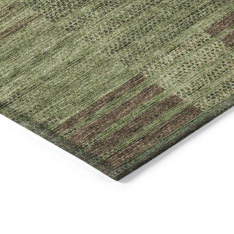 HomeRoots Striped Modern Rectangle Outdoor Rug