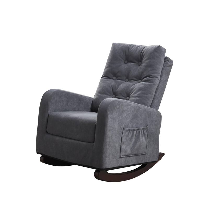 Accent chair TV Chair Living room Chair Lazy Recliner Comfortable Fabric Leisure Sofa,Modern High Back Armchair