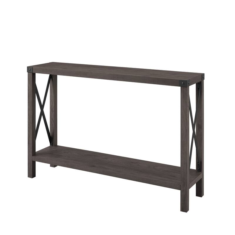 Middlebrook Kujawa 46-inch Wide X-frame Farmhouse Entry Table