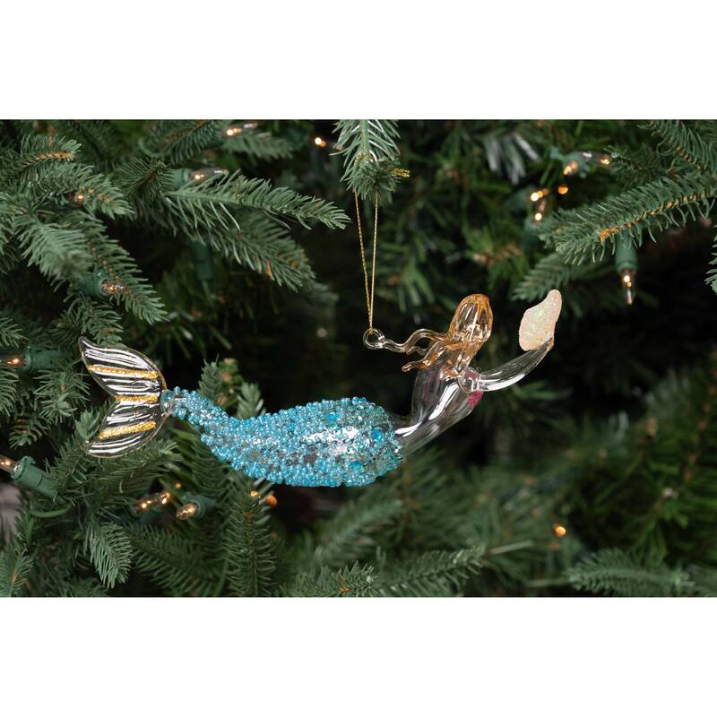 Swimming Mermaid Christmas Xmas Ornament