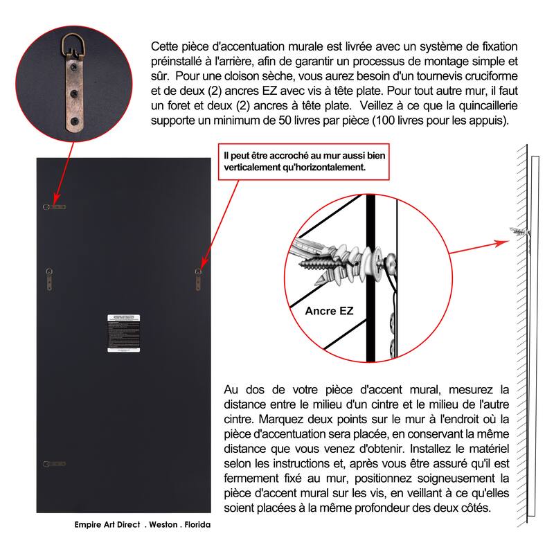 Eclipse Harmony Wall Mirror, 57"x28" Rectangular Mirror with Exotica Stained Veneer Accents - 57"x 28"x0.8"