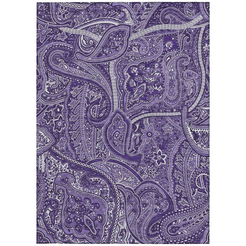 HomeRoots Paisley Traditional Rectangle Outdoor Rug