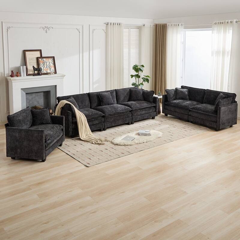 Cloud Sofa one Seat (Armrests are not included), Sectional Couch for Living Room, Comfy Double Layer Upholstered Seat Cushion