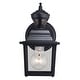 preview thumbnail 6 of 9, Vaxcel Lighting T0732 Bedford 10" Tall Outdoor Wall Sconce with Clear