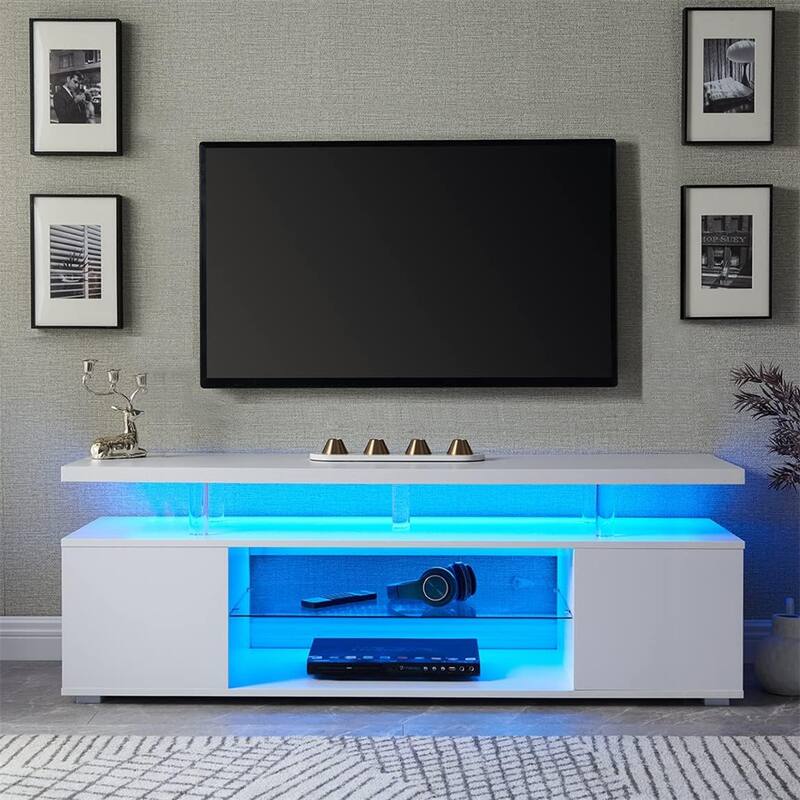 TV Stand/Entertainment Center Media Storage Console Table