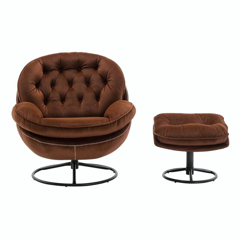 TV Chair Accent Chair for Living Room with Ottoman