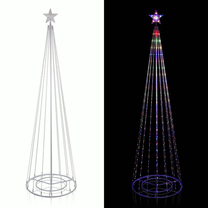 83 Christmas Tree Tower w/ 8 Functions and 300 LED Lights