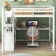 preview thumbnail 19 of 30, Loft Bed with Desk and Shelves, Two Built-in Drawers