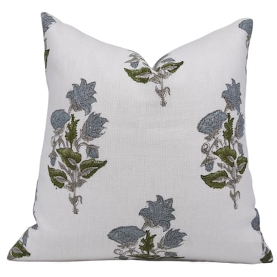 Fabdivine Linen Boho Block print pillow Cover