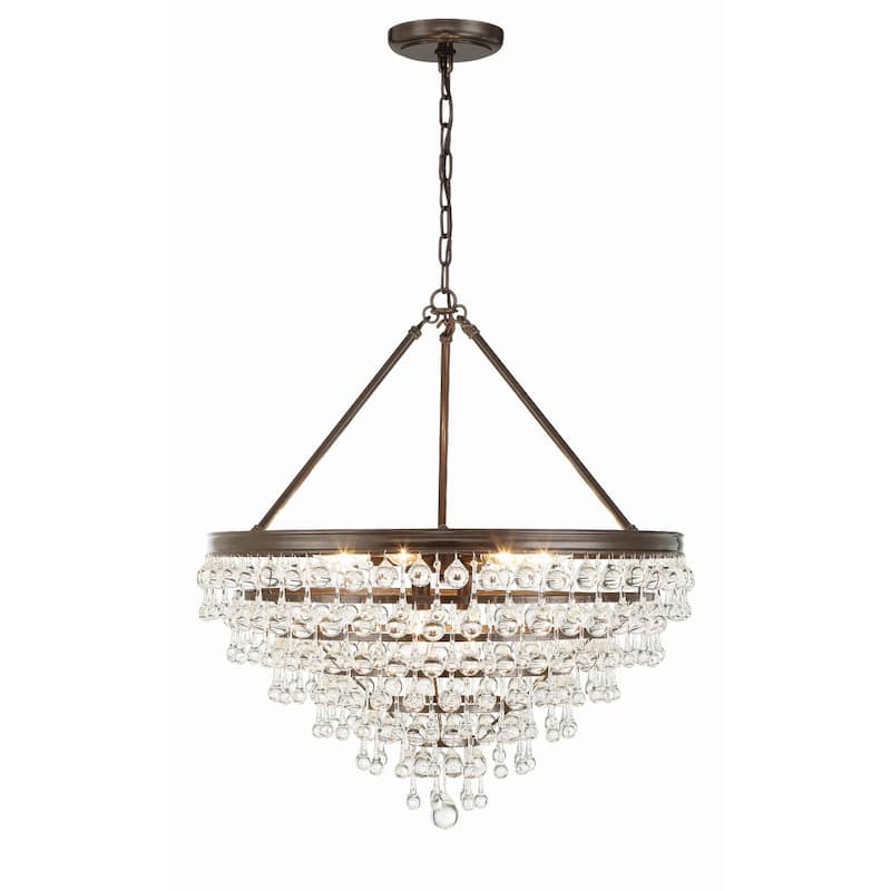 Crystorama Lighting Group Calypso 8 Light 24" Wide Chandelier with