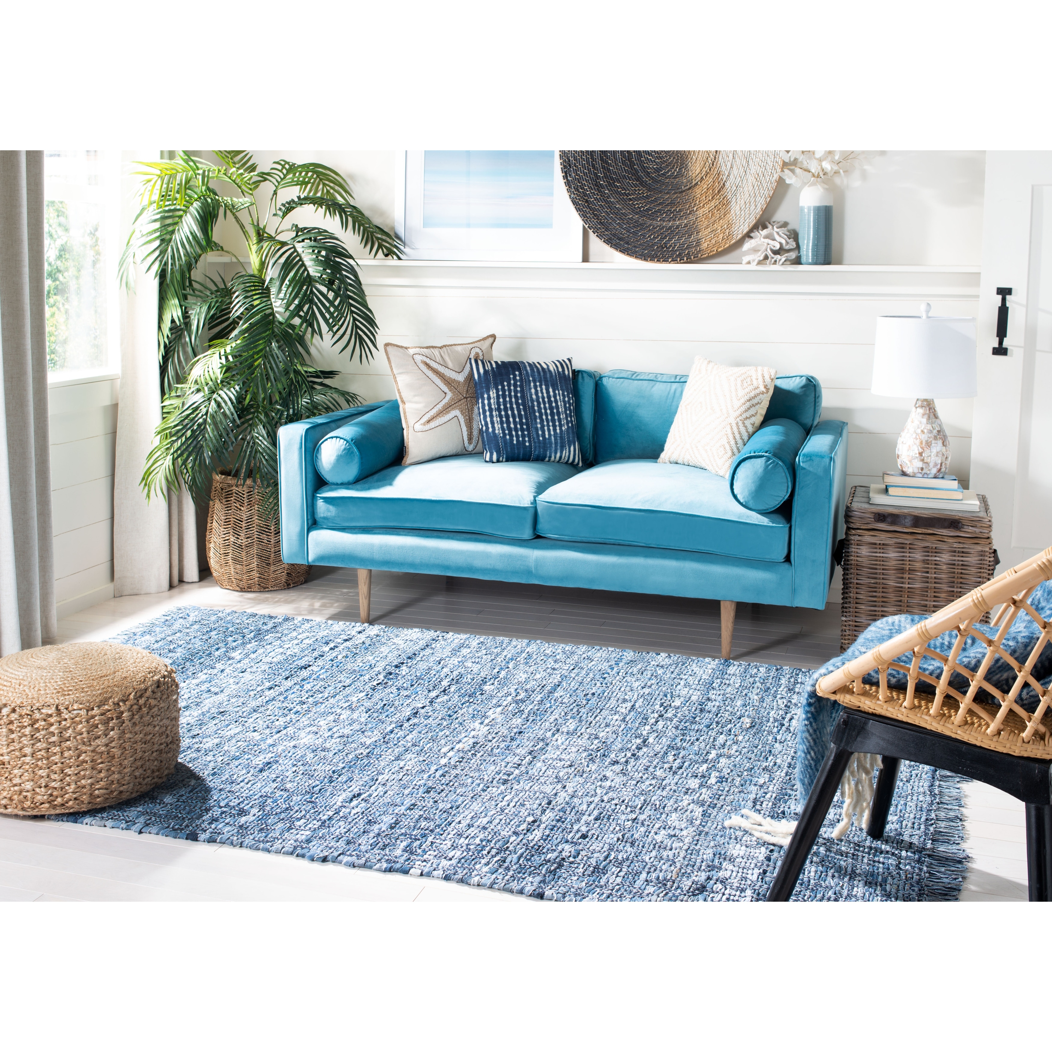 SAFAVIEH Handmade Montauk Heirloom Casual Geometric Cotton Rug