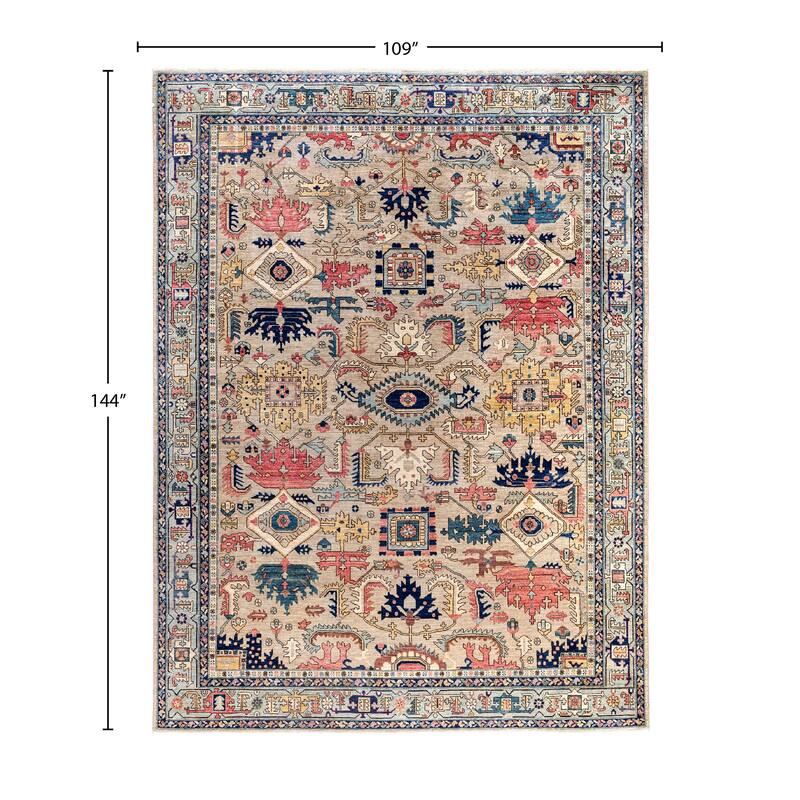 Serapi One-of-a-Kind Hand-Knotted Area Rug - Beige - 9' 1" x 12' 0"