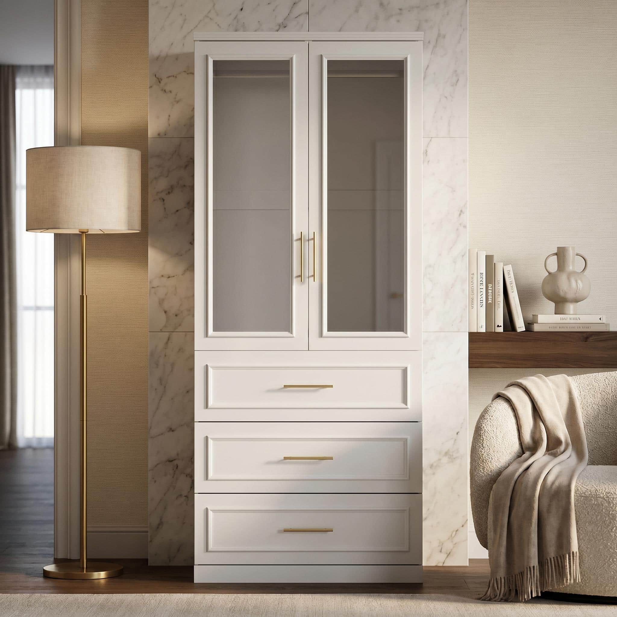 Option 31.7"W/Glass Door
