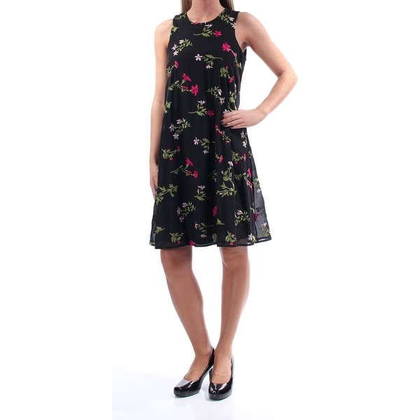 tommy hilfiger black floral dress
